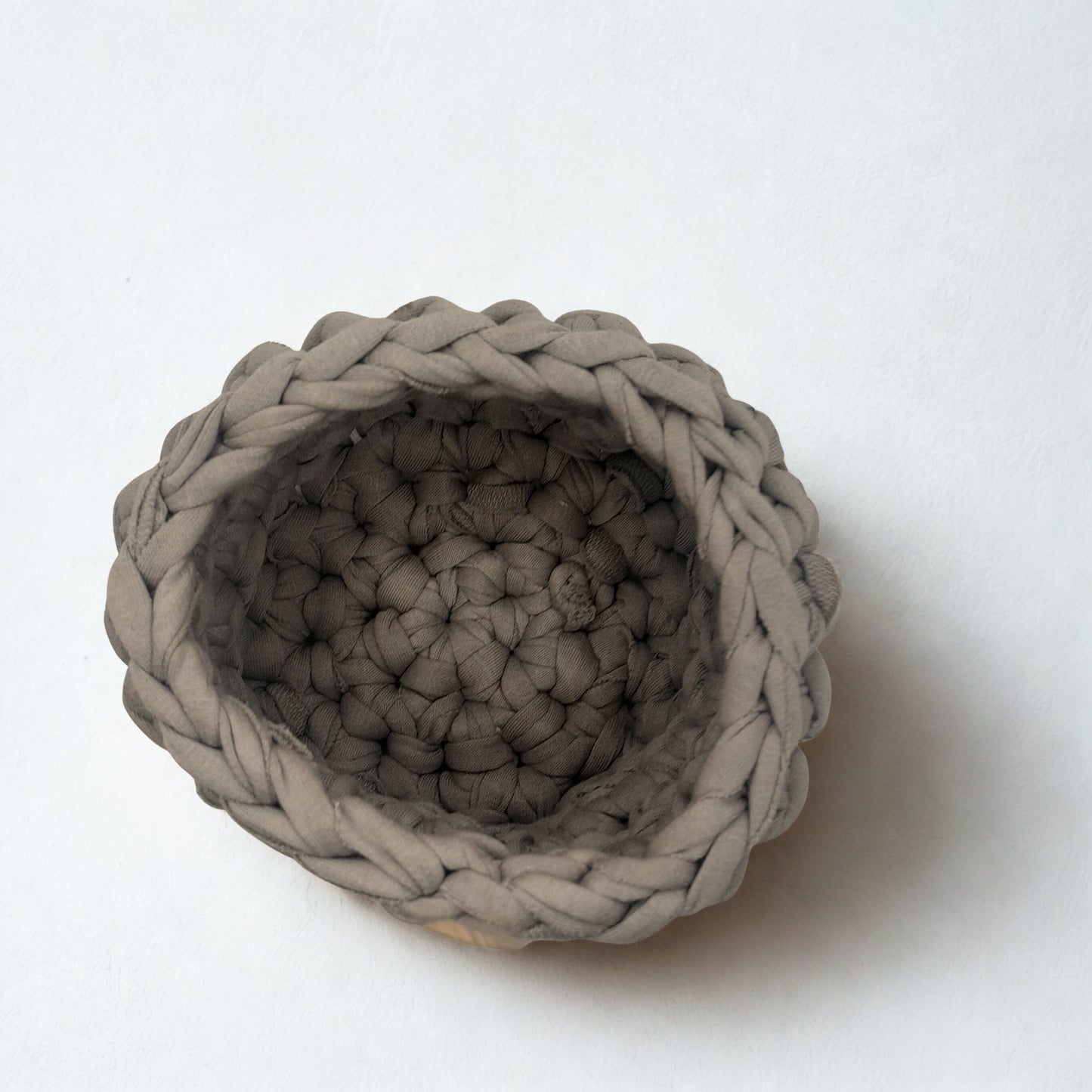 Handmade Woven Basket –  Light Grey