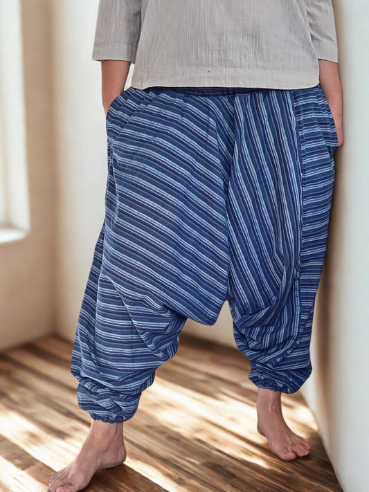 Harem Pants - Blue Stripes